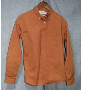 Schnayderman’s Leisure Rust Orange Button-Down Shirt 15.5 / 39–40